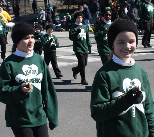 Pom Poms - West Side Irish American Club in the 148th Cleveland St Patrick's Day Parade