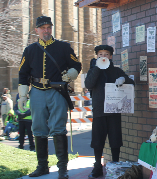 Float of the - West Side Irish American Club in the 148th Cleveland St Patrick's Day Parade