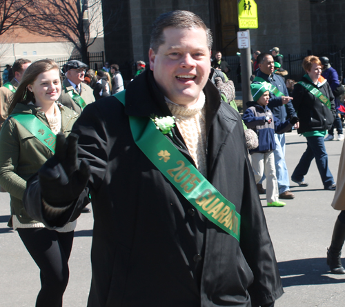 Judge Brendan Sheehan of the - West Side Irish American Club in the 148th Cleveland St Patrick's Day Parade