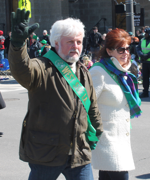 West Side Irish American Club members in the 148th Cleveland St Patrick's Day Parade