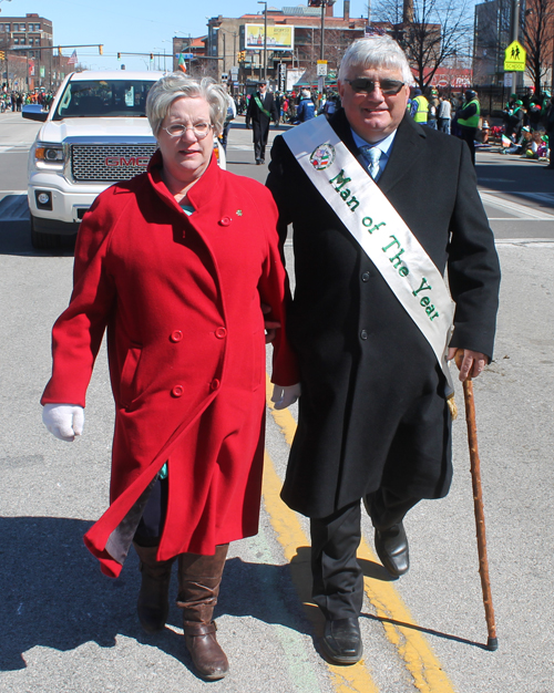 Man of the Year Tim Campbell - West Side Irish American Club in the 148th Cleveland St Patrick's Day Parade