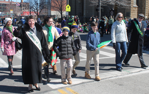 Woman of the Year Kathleen Mangan - West Side Irish American Club in the 148th Cleveland St Patrick's Day Parade