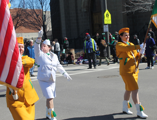 Ladies Drill Team - West Side Irish American Club in the 148th Cleveland St Patrick's Day Parade