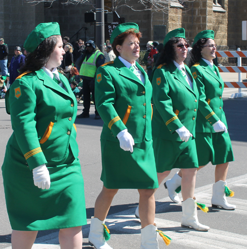 Ladies Drill Team - West Side Irish American Club in the 148th Cleveland St Patrick's Day Parade