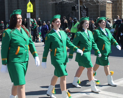 Ladies Drill Team - West Side Irish American Club in the 148th Cleveland St Patrick's Day Parade