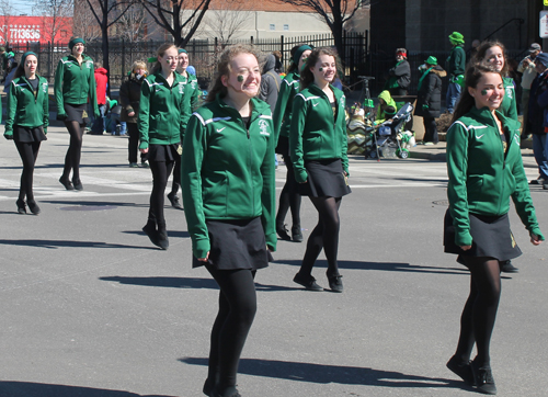 St. Vincent-St. Mary High School Marching Band at Cleveland St Patrick's Day Parade