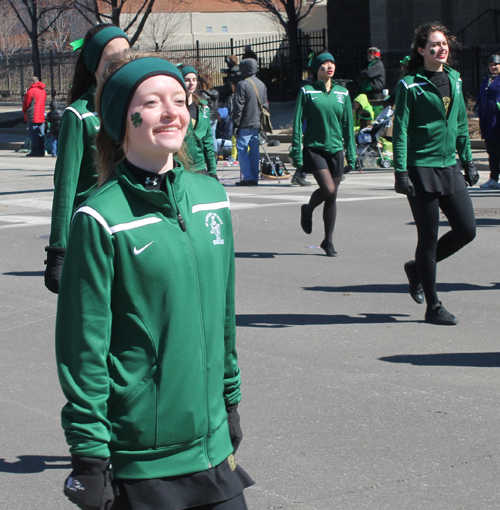 St. Vincent-St. Mary High School Marching Band at Cleveland St Patrick's Day Parade