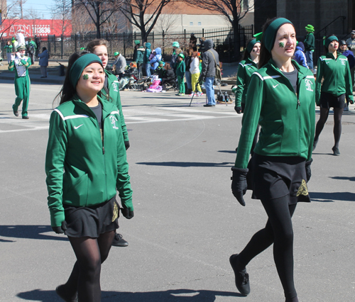 St. Vincent-St. Mary High School Marching Band at Cleveland St Patrick's Day Parade