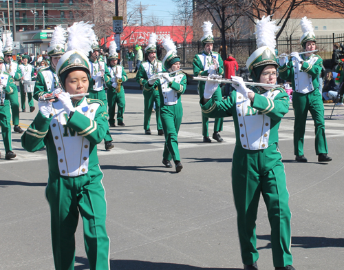 St. Vincent-St. Mary High School Marching Band at Cleveland St Patrick's Day Parade