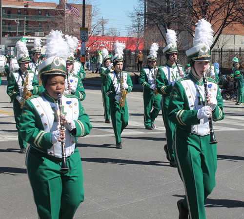 St. Vincent-St. Mary High School Marching Band at Cleveland St Patrick's Day Parade