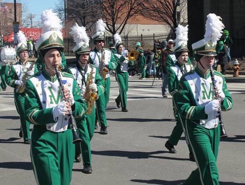 St. Vincent-St. Mary High School Marching Band at Cleveland St Patrick's Day Parade