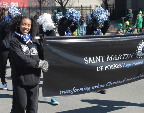 Saint Martin de Porress High School at the 2015 Cleveland St. Patrick's Day Parade