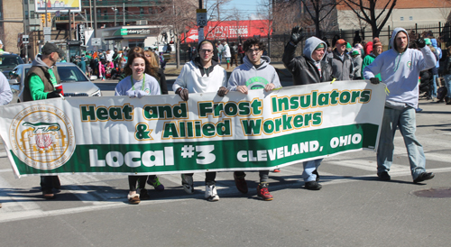 Heat and Frost Insulators Local 3 at Cleveland St Patrick's Day Parade