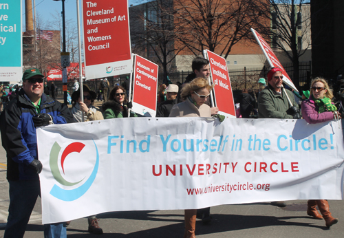 University Circle at Cleveland St Patrick's Day Parade