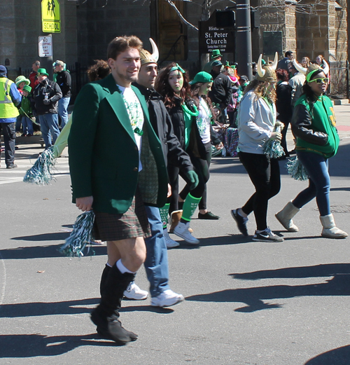 Cleveland State University students at 2015 Cleveland St Patrick's Day Parade