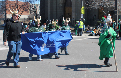 Cleveland State University students at 2015 Cleveland St Patrick's Day Parade