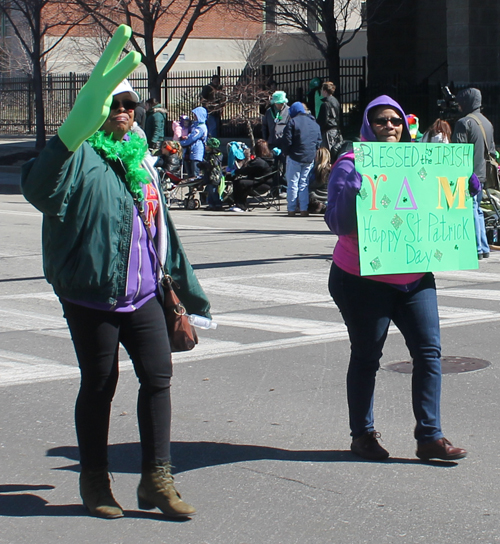 Cleveland State University students at 2015 Cleveland St Patrick's Day Parade