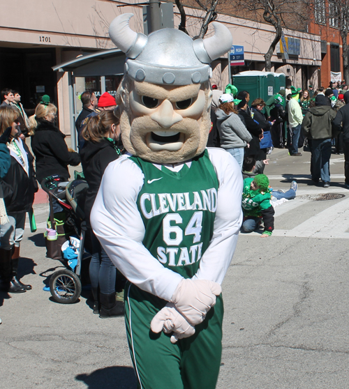 Cleveland State University students at 2015 Cleveland St Patrick's Day Parade