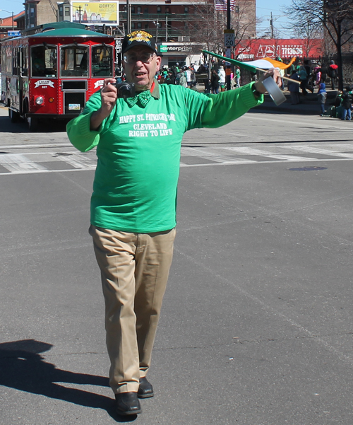 Joe Meissner - Cleveland Chapter of Right to Life  marching in the 148th Cleveland St Patrick's Day Parade