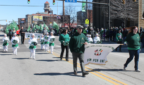 Pom Poms at Irish American Club Eastside at St Patrick's Day Parade Cleveland 2015