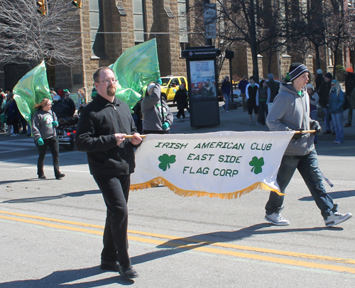 Flag Corps at Irish American Club Eastside at St Patrick's Day Parade Cleveland 2015