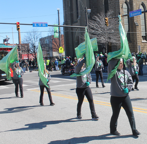 Flag Corps at Irish American Club Eastside at St Patrick's Day Parade Cleveland 2015