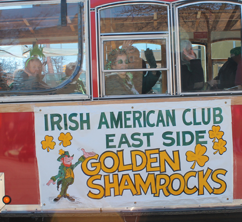 Flag Corps at Irish American Club Eastside at St Patrick's Day Parade Cleveland 2015