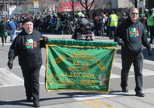 Drill Team at Irish American Club Eastside at St Patrick's Day Parade Cleveland 2015
