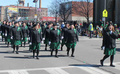 Flag Corps at Irish American Club Eastside at St Patrick's Day Parade Cleveland 2015