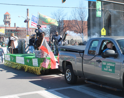 Float of the Irish American Club Eastside at St Patrick's Day Parade Cleveland 2015