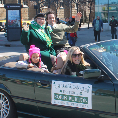 Robin Murton - Member of the Year Irish American Club Eastside at St Patrick's Day Parade Cleveland 2015