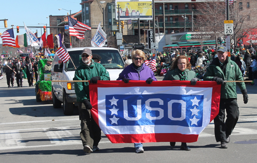 USO at Cleveland St. Patrick's Day Parade