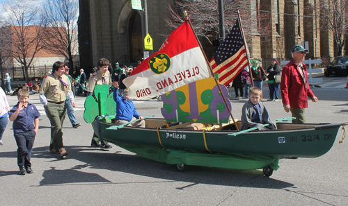 Boy Scouts float