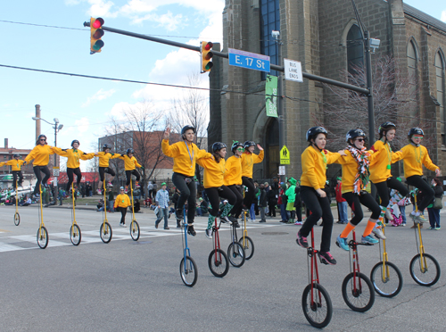 St. Helen Unicycle Drill Team from Newbury, Ohio 