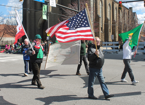 Polonia marchers at St. Patrick's Day 2016 in Cleveland