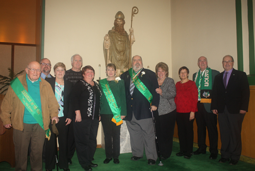 Past Hibernians of the Year with 2017 honorees Maire Leffel and Roger Weist