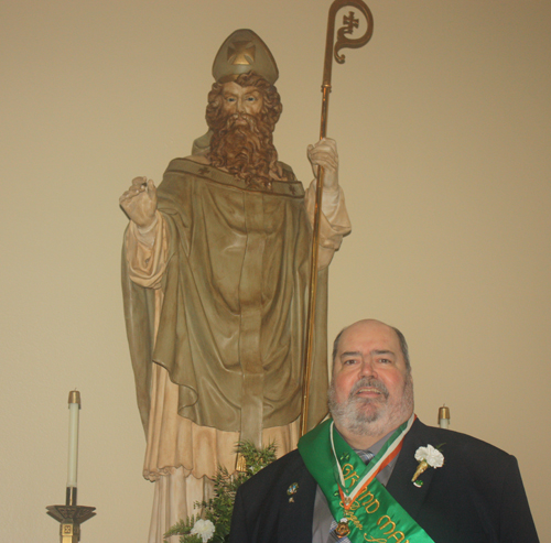 2017 Grand Marshall Roger Weist with St. Patrick