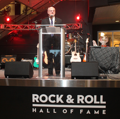 Gerry Quinn on Rock Hall stage