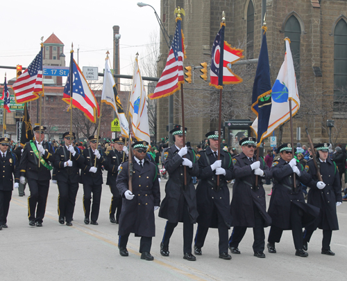Cleveland Police Department at St Patrick's Day Parade