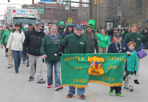 Cleveland Police Department at St Patrick's Day Parade