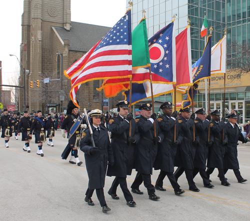 Cleveland Police Department at St Patrick's Day Parade