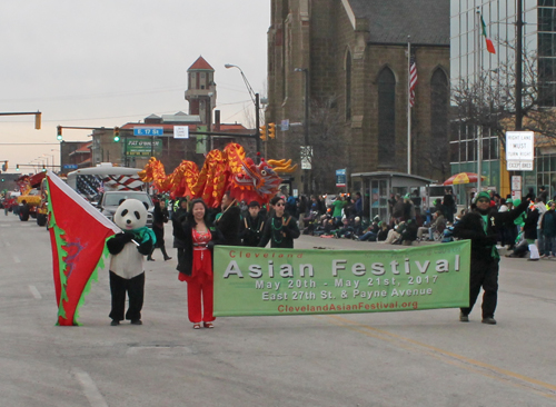 Cleveland Asian Festival at St Patrick's Day Parade in Cleveland