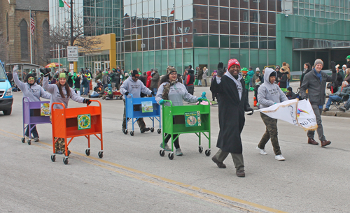 Cleveland Public Library at St Patrick's Day Parade in Cleveland