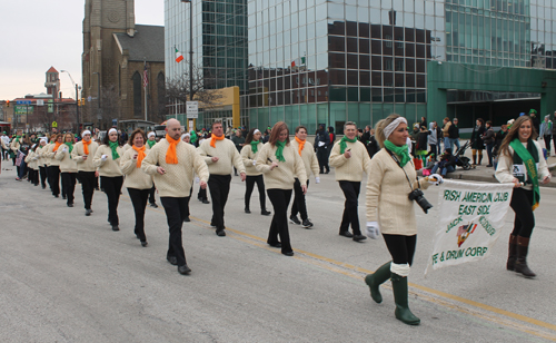 Irish American Club East Side Fife and Drums at St Patrick's Day Parade in Cleveland