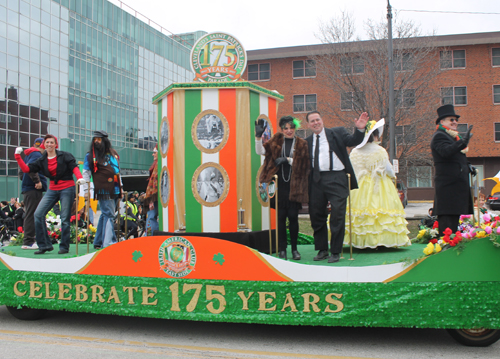 Irish American Club East Side Float at St Patrick's Day Parade in Cleveland