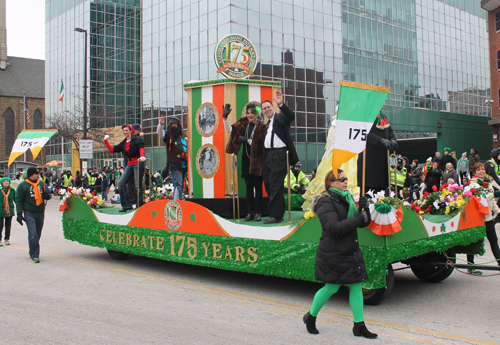 Irish American Club East Side Float at St Patrick's Day Parade in Cleveland
