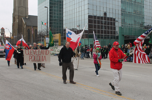 Polonia  at St Patrick's Day Parade in Cleveland