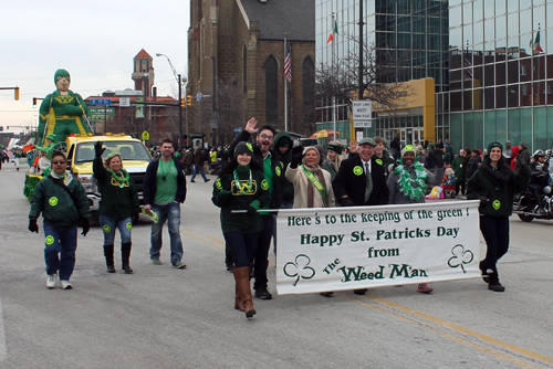 Weedman at St Patrick's Day Parade in Cleveland