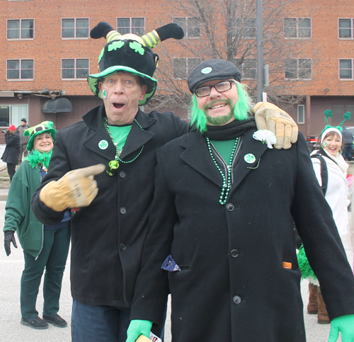 People at St Patrick's Day Parade