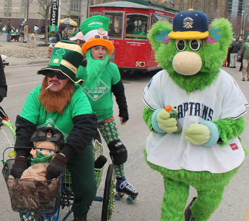 People at St Patrick's Day Parade